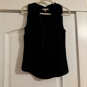 Banana Republic Black Sleeveless Blouse